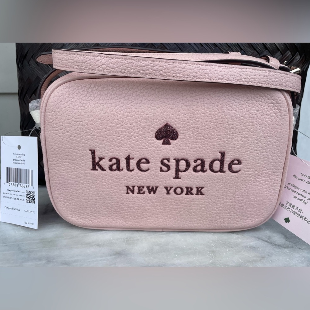 Kate Spade Crossbody Mini Camera Bag “Rose Smoke”